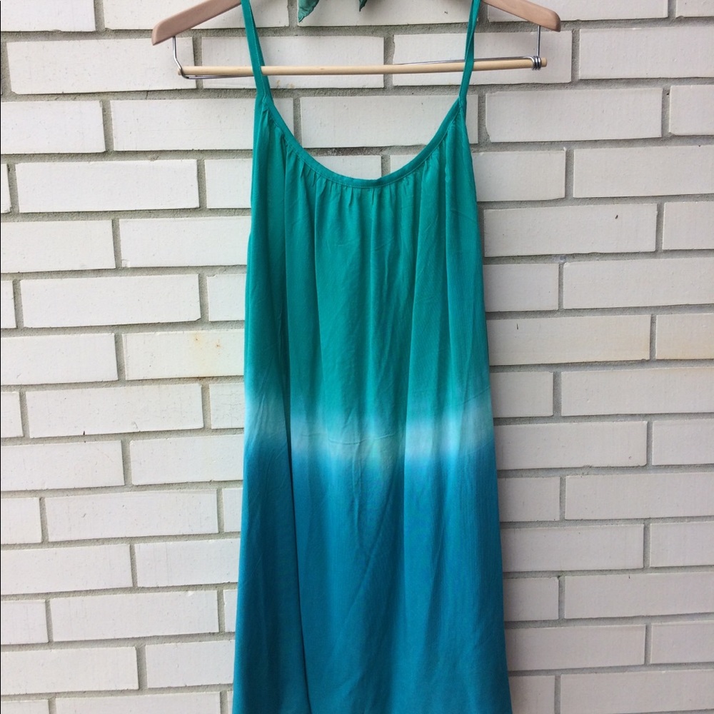 NEW Blue Tank Tunic / Bathing Suit Coverup